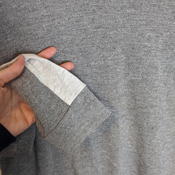 Revolve Monrow Gray Two Toned Turtleneck Size S - Picture 7 of 9